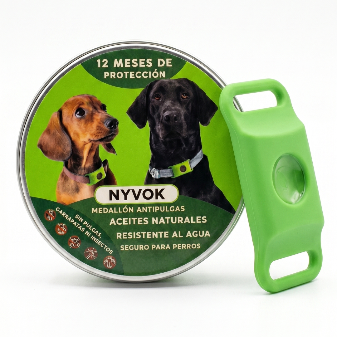 Medallón Antipulgas Para Perros - 12 Meses De Protección