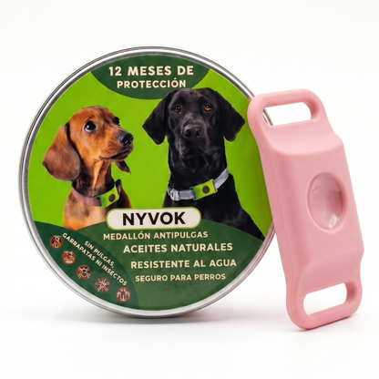 Medallón Antipulgas Para Perros - 12 Meses De Protección